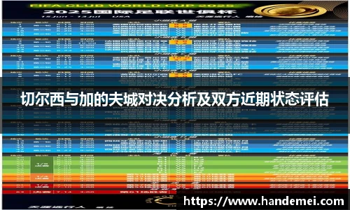 切尔西与加的夫城对决分析及双方近期状态评估